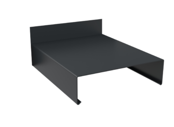 Aluminium Flat Coping - Stopend Upstand