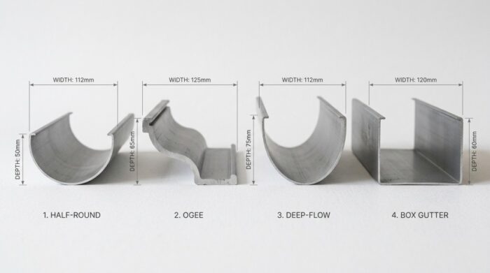 Aluminium Box Gutter: 7 Types, Sizes & Complete Installation Guide UK 4 aluminium box gutter UK guide installation on modern residential building