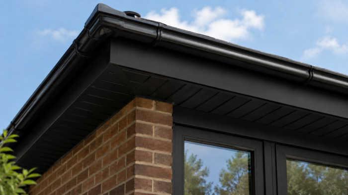 Black Fascia Boards and Soffits: A UK Roofline Guide 5 black fascia boards and soffits brick house roofline uk