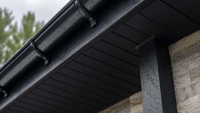 Black Fascia Boards and Soffits: A UK Roofline Guide 4 black fascia boards and soffits modern white house