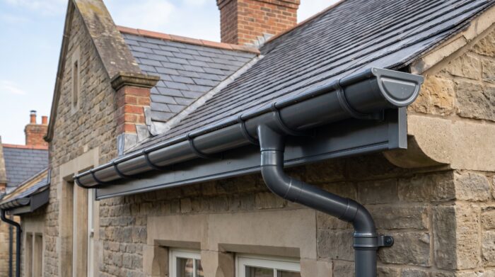 Half Round Gutter: 7 Smart UK Buying Tips 7 half round gutter uk house roofline view