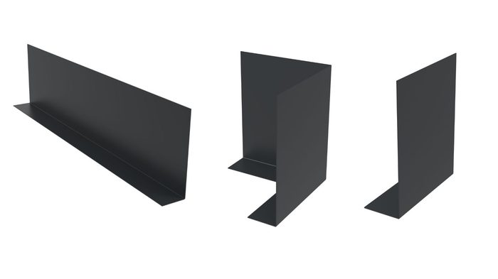 Aluminium Fascia Material: A Complete Guide for UK Rooflines 5 Aluminum fascia material with dark soffit and downpipe on a modern home