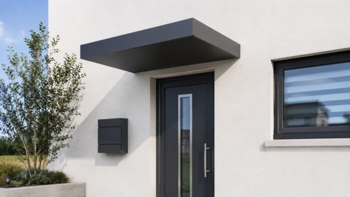 Door Canopy UK: What to Check Before You Buy 6 Door Canopy UK contemporary home canopy adding weather protection and a modern exterior finish.