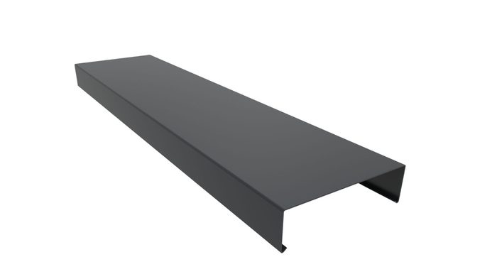 Aluminium Copings Guide: Durable Parapet Wall Protection UK 5 Aluminium copings with a powder coated grey finish, showing a durable parapet wall protection profile designed for modern construction projects.