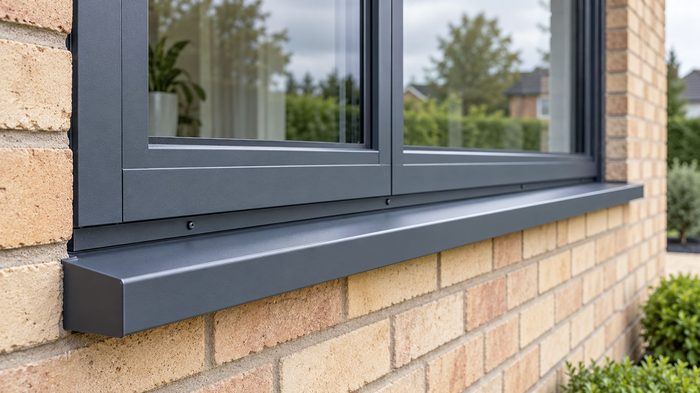 Aluminium Sill: A Complete Guide to Modern Window Protection 7 Aluminium sill fitted on a residential building window to create a stylish finish and protect the exterior wall from moisture