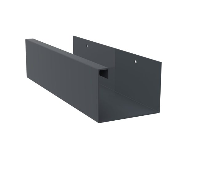 Aluminium Box Gutter - 3m Length