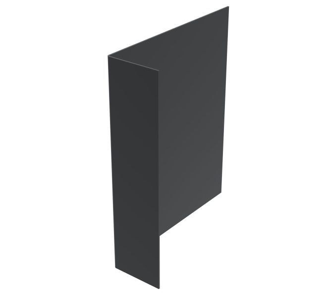 2mm Aluminium Fascia Type 1 - Stopend