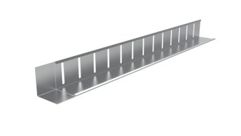 Weather-resistant PPC aluminium trim for green roof edge retention.