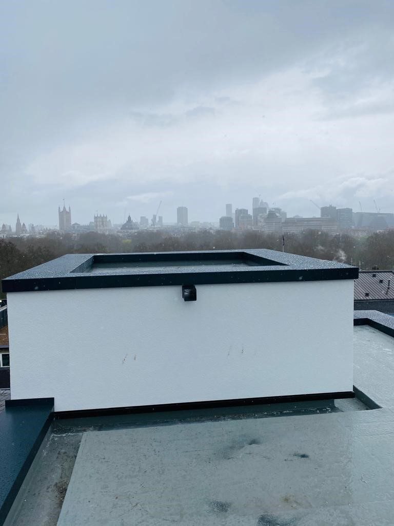 Durable aluminium coping system installed on a modern parapet wall.