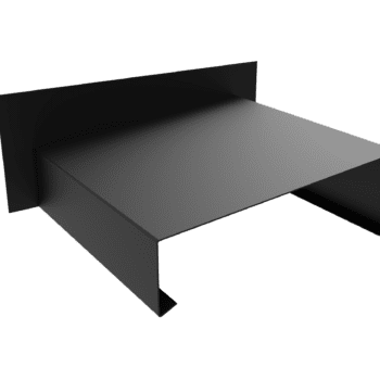 Aluminium Sloped Coping - Stopend Upstand (Right Handed)