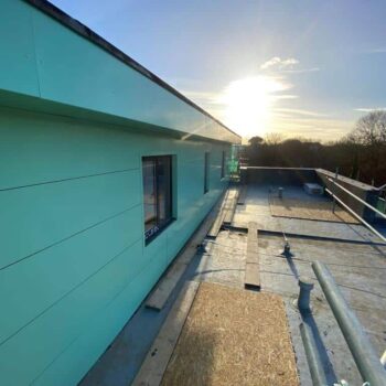 Aluminium Flat Face Fixed Panel in Canterbury 1
