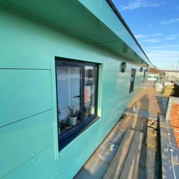 Aluminium Flat Face Fixed Panel in Canterbury 2