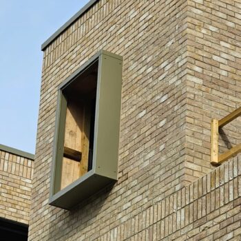Aluminium Window Surround Installation at Ebbisham Drive 1