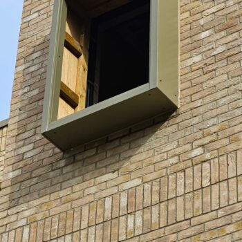 Aluminium Window Surround Installation at Ebbisham Drive 6