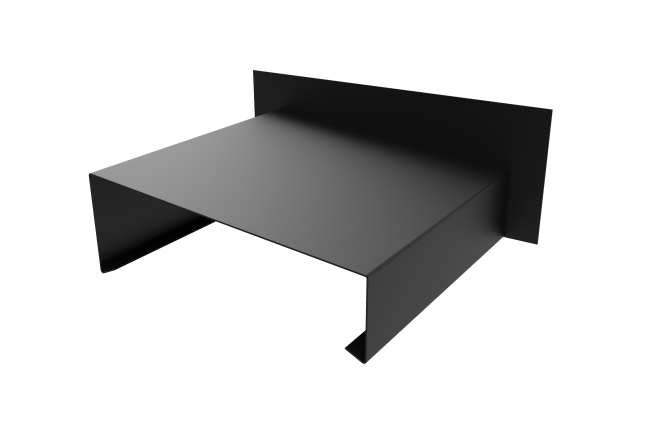 Aluminium Sloped Coping - Stopend Upstand (Left Handed)