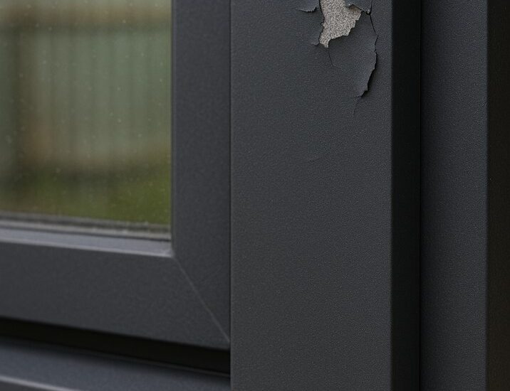 Powder-coated aluminium window frames in RAL colour finish, Chelmsford