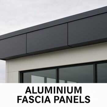 Modern home with sleek aluminium fascia and soffit panels enhancing roofline durability