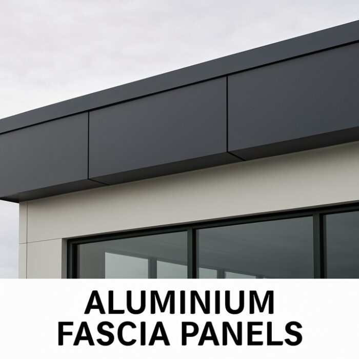 Modern home with sleek aluminium fascia and soffit panels enhancing roofline durability