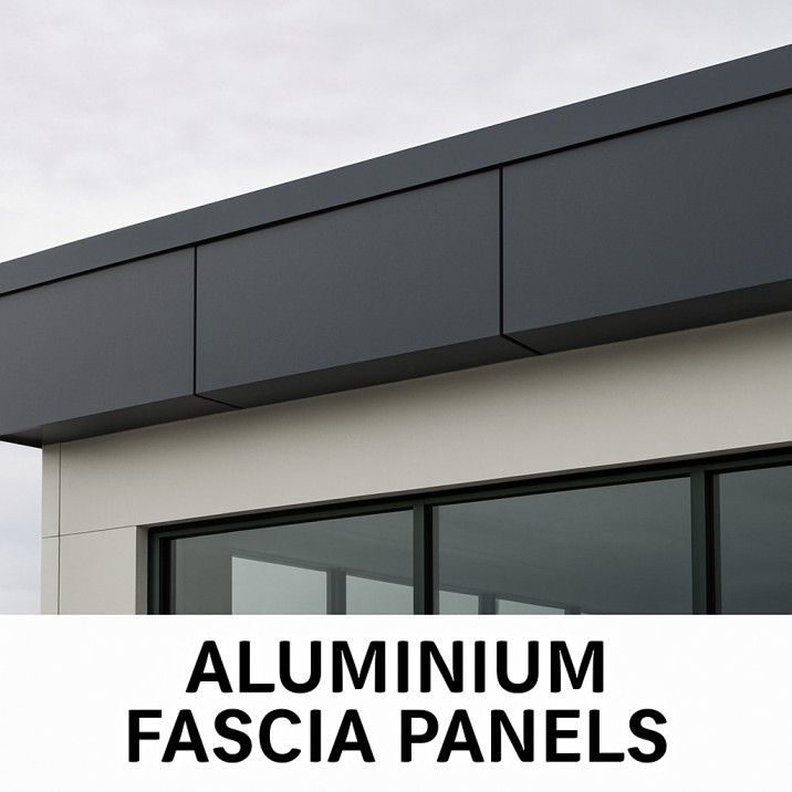 Modern home with sleek aluminium fascia and soffit panels enhancing roofline durability