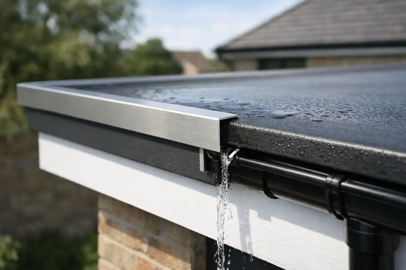 How Flat Roof Drainage Edge Trim Protects Edges