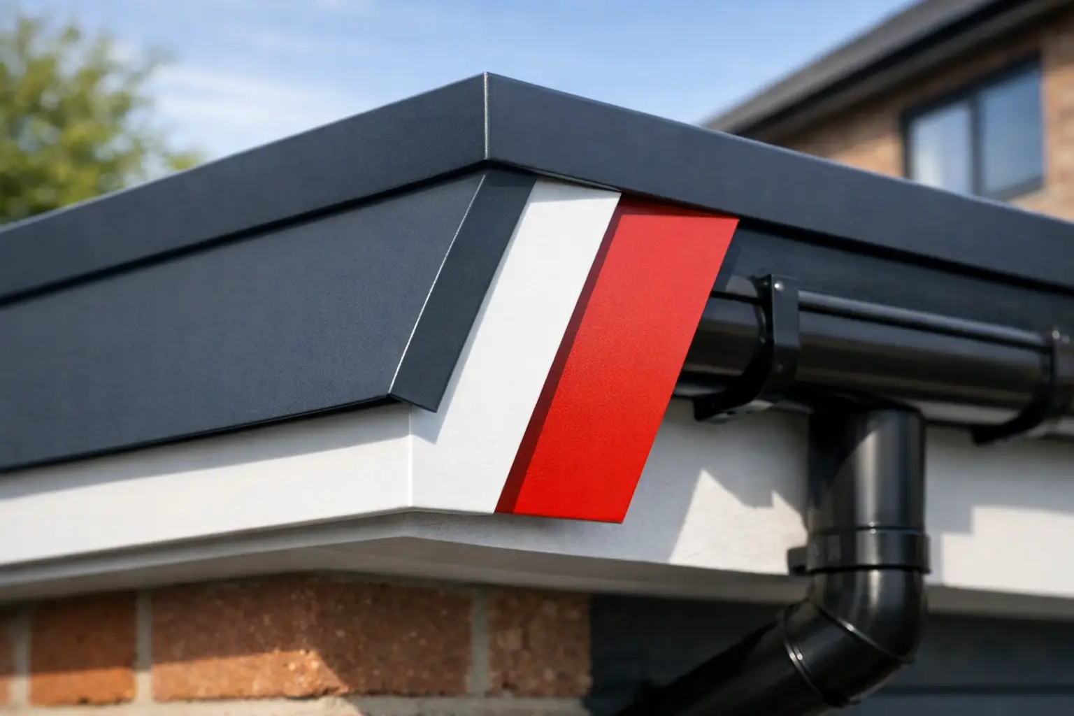 RAL colour aluminium trims for clean detailing